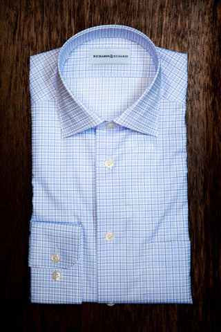 R&R Shirt - Blue Cross Check