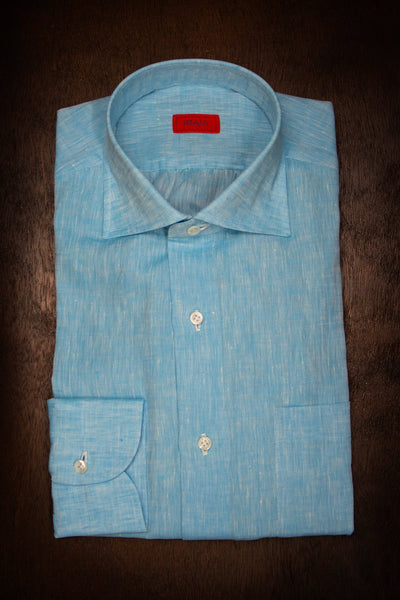 Isaia Linen Shirt KM302 04